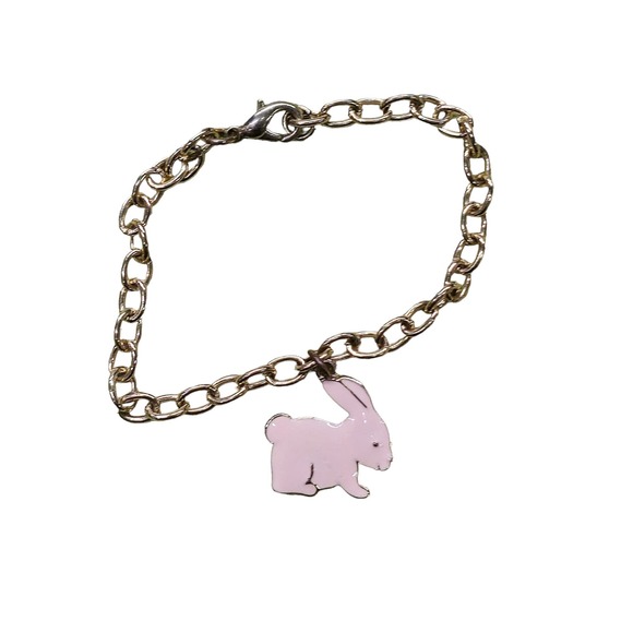 Easter Vintage Jewery Bundle..  Pair of Earings, Bracelet, and Necklace Charm - Picture 6 of 10